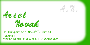 ariel novak business card